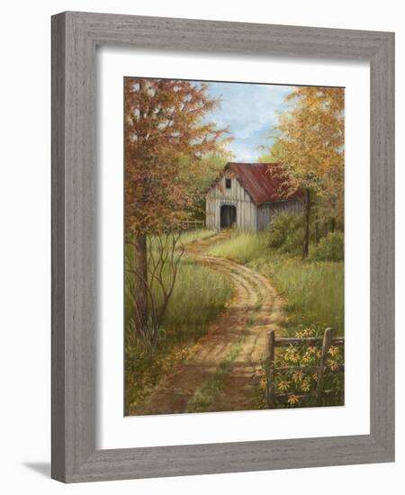 Roadside Barn-Lene Alston Casey-Framed Art Print