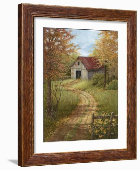 Roadside Barn-Lene Alston Casey-Framed Art Print