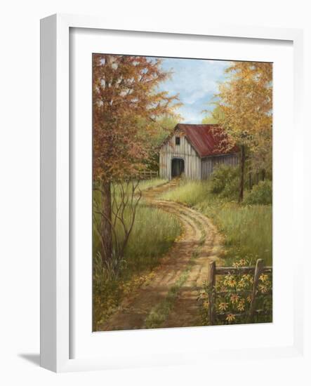 Roadside Barn-Lene Alston Casey-Framed Art Print