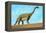 Roadside Brontosaurus-null-Framed Stretched Canvas