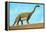 Roadside Brontosaurus-null-Framed Stretched Canvas