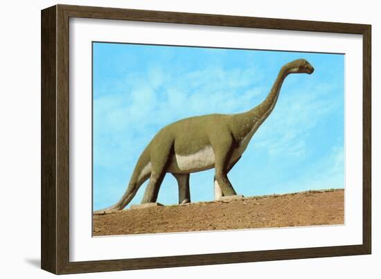 Roadside Brontosaurus-null-Framed Premium Giclee Print