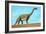 Roadside Brontosaurus-null-Framed Premium Giclee Print