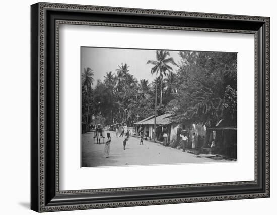 'Roadside Scene on the Way to Mt. Lavinia', c1890, (1910)-Alfred William Amandus Plate-Framed Photographic Print