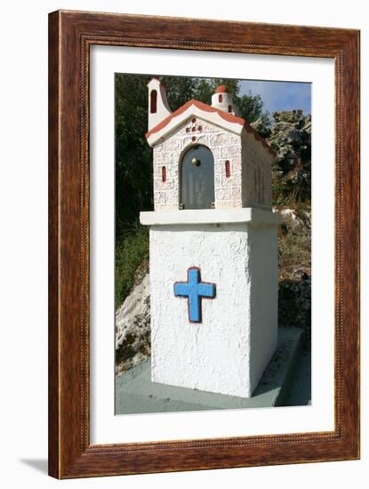 Roadside Shrine, Kefalonia, Greece-Peter Thompson-Framed Photographic Print