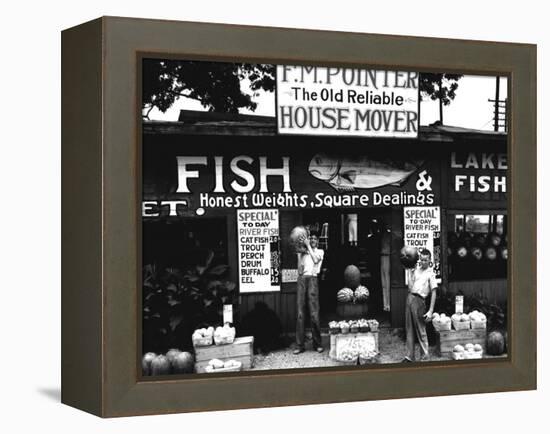 Roadside Stand near Birmingham, Alabama-Walker Evans-Framed Stretched Canvas