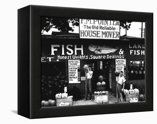 Roadside Stand near Birmingham, Alabama-Walker Evans-Framed Stretched Canvas