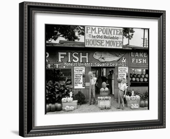 Roadside Stand Near Birmingham, Alabama-null-Framed Premium Photographic Print