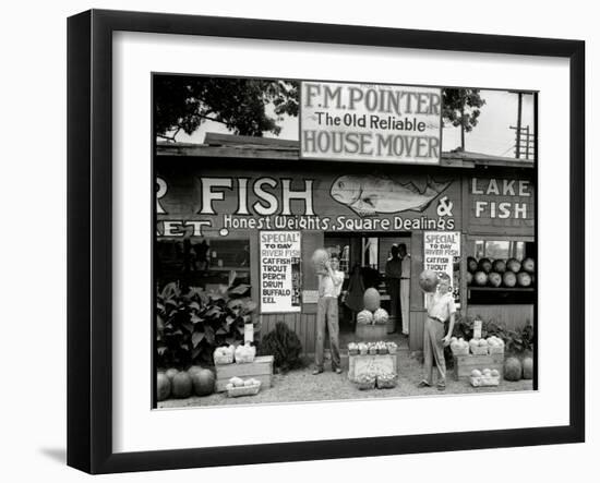 Roadside Stand Near Birmingham, Alabama--Framed Photographic Print