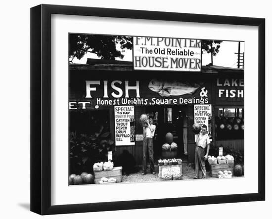 Roadside Stand near Birmingham, Alabama-Walker Evans-Framed Photo