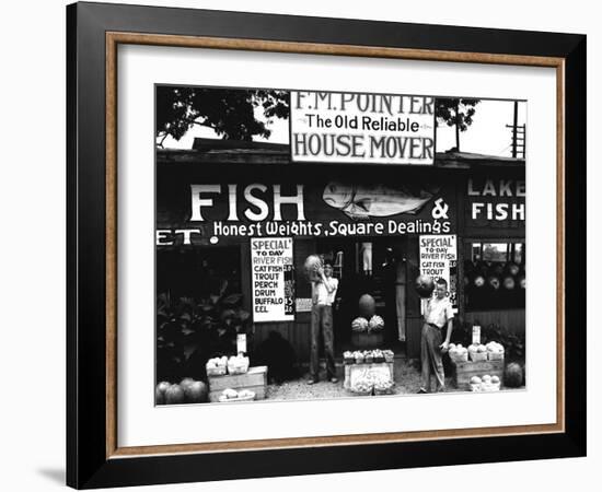 Roadside Stand near Birmingham, Alabama-Walker Evans-Framed Photo