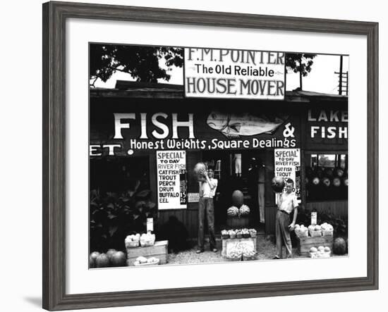 Roadside Stand near Birmingham, Alabama-Walker Evans-Framed Photo