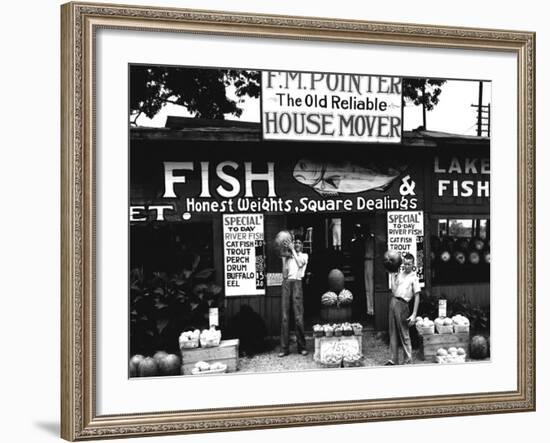 Roadside Stand near Birmingham, Alabama-Walker Evans-Framed Photo