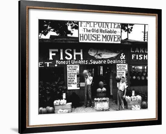 Roadside Stand near Birmingham, Alabama-Walker Evans-Framed Photo