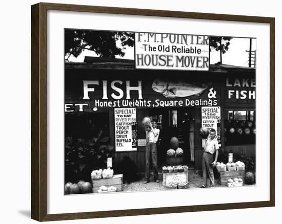 Roadside Stand near Birmingham, Alabama-Walker Evans-Framed Photo