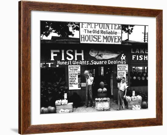 Roadside Stand near Birmingham, Alabama-Walker Evans-Framed Photo