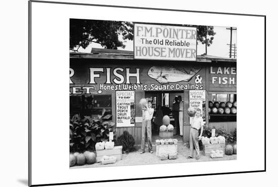 Roadside Stand Near Birmingham, Alabama-Walker Evans-Mounted Art Print