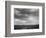 Roadway Low Horizon Mountains Clouded Sky "Near (Grand) Teton National Park" 1933-1942-Ansel Adams-Framed Premium Giclee Print