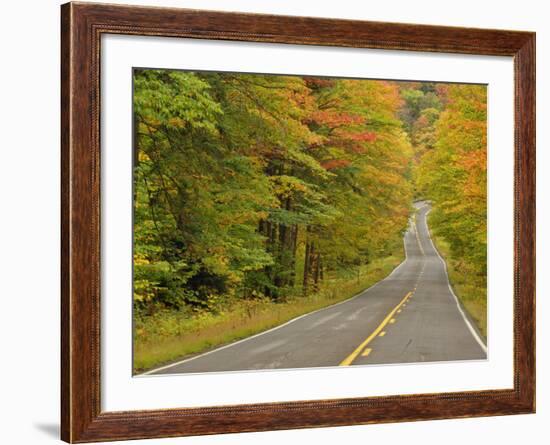 Roadway Through White Mountain National Forest, New Hampshire, USA-Adam Jones-Framed Photographic Print