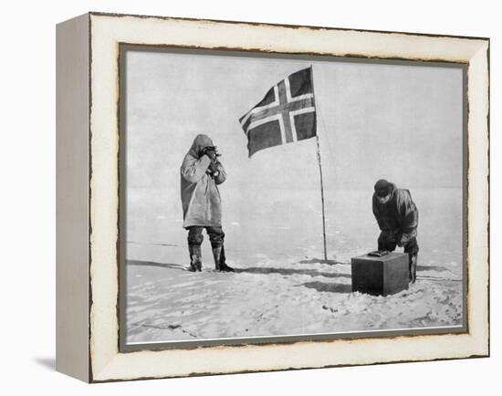Roald Amundsen the First to Reach the South Pole Did So-null-Framed Premier Image Canvas