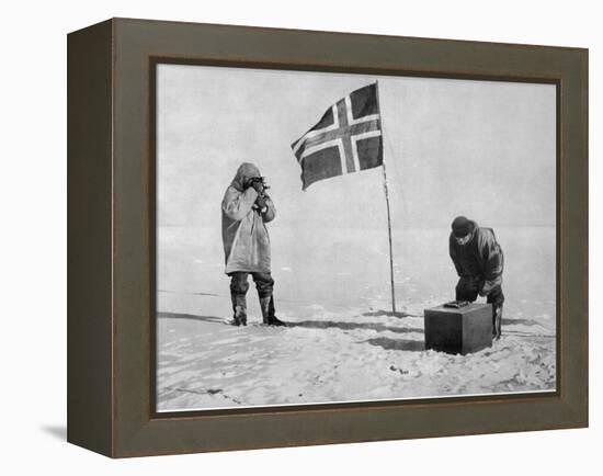 Roald Amundsen the First to Reach the South Pole Did So-null-Framed Premier Image Canvas