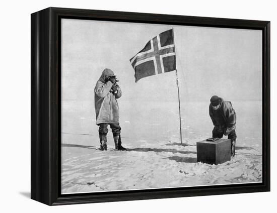 Roald Amundsen the First to Reach the South Pole Did So-null-Framed Premier Image Canvas