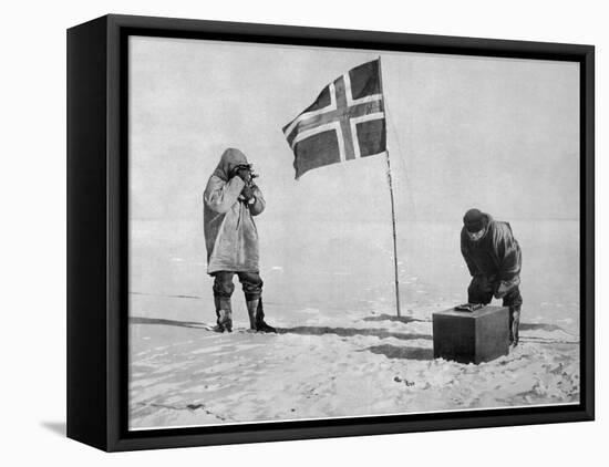 Roald Amundsen the First to Reach the South Pole Did So-null-Framed Premier Image Canvas