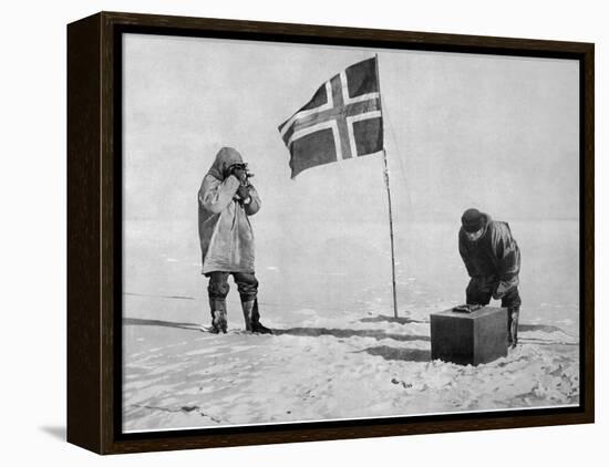 Roald Amundsen the First to Reach the South Pole Did So-null-Framed Premier Image Canvas