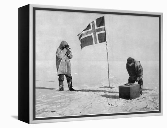 Roald Amundsen the First to Reach the South Pole Did So-null-Framed Premier Image Canvas