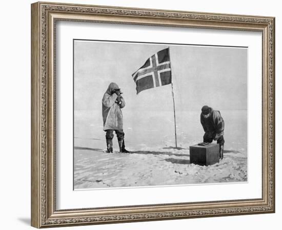 Roald Amundsen the First to Reach the South Pole Did So-null-Framed Photographic Print