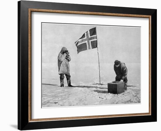 Roald Amundsen the First to Reach the South Pole Did So-null-Framed Photographic Print