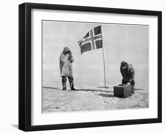 Roald Amundsen the First to Reach the South Pole Did So-null-Framed Photographic Print