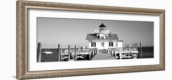 Roanoke Marshes Lighthouse, Outer Banks, North Carolina, USA-null-Framed Photographic Print