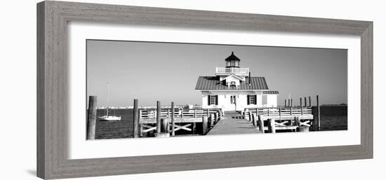 Roanoke Marshes Lighthouse, Outer Banks, North Carolina, USA-null-Framed Photographic Print