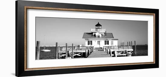 Roanoke Marshes Lighthouse, Outer Banks, North Carolina, USA-null-Framed Photographic Print