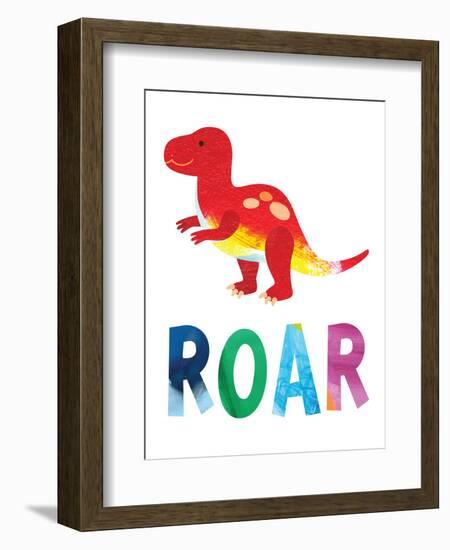 Roar Dino-Jennifer McCully-Framed Art Print