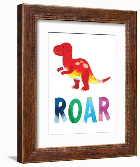 Roar Dino-Jennifer McCully-Framed Art Print