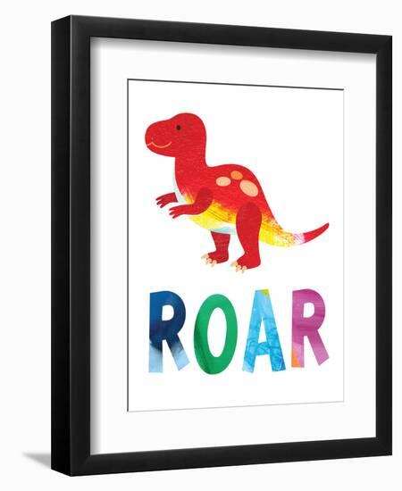 Roar Dino-Jennifer McCully-Framed Art Print