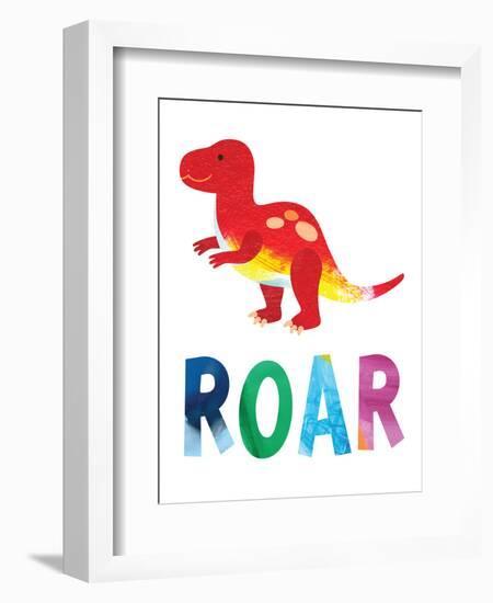 Roar Dino-Jennifer McCully-Framed Art Print