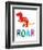 Roar Dino-Jennifer McCully-Framed Art Print