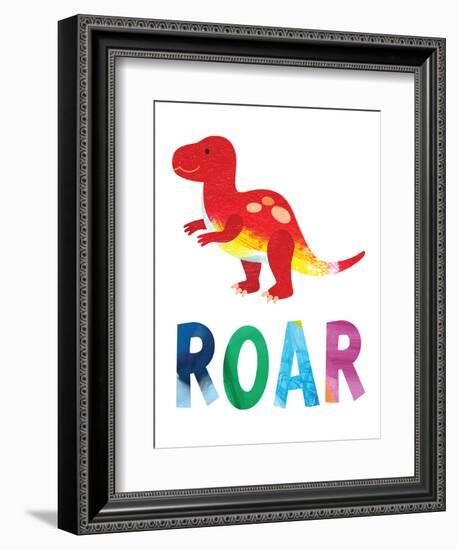 Roar Dino-Jennifer McCully-Framed Art Print