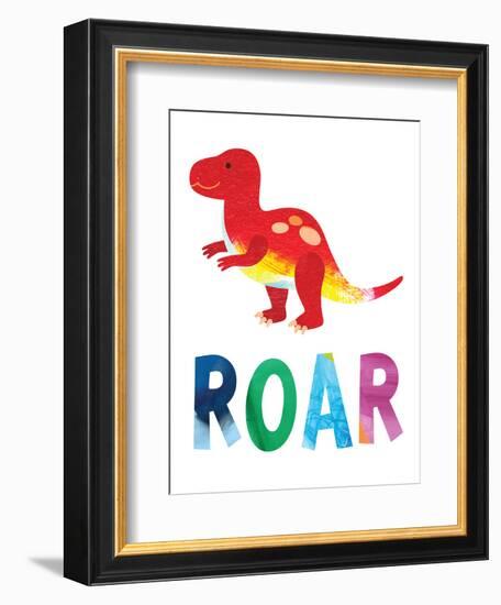 Roar Dino-Jennifer McCully-Framed Art Print