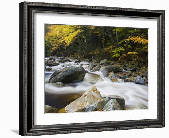 Roaring Brook in Fall in Vermont's Green Mountains National Forest, Sunderland, Vermont, Usa-Jerry & Marcy Monkman-Framed Photographic Print