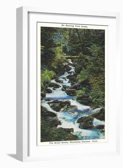 Roaring Fork Creek, The Great Smoky Mountains National Park-null-Framed Art Print