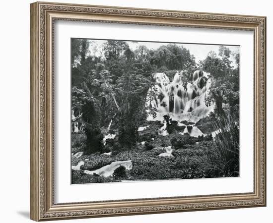 Roaring River Falls, Jamaica, C1905-Adolphe & Son Duperly-Framed Giclee Print