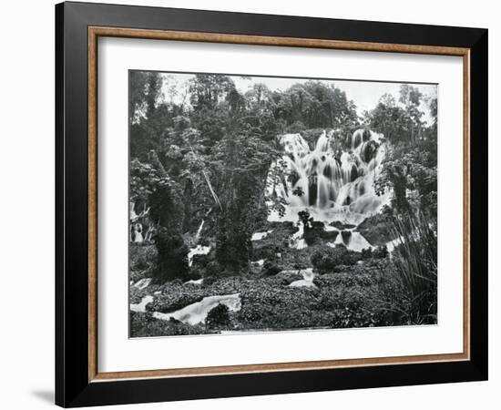 Roaring River Falls, Jamaica, C1905-Adolphe & Son Duperly-Framed Giclee Print