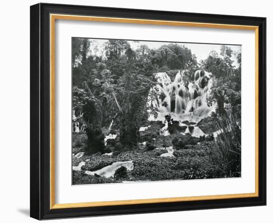 Roaring River Falls, Jamaica, C1905-Adolphe & Son Duperly-Framed Giclee Print