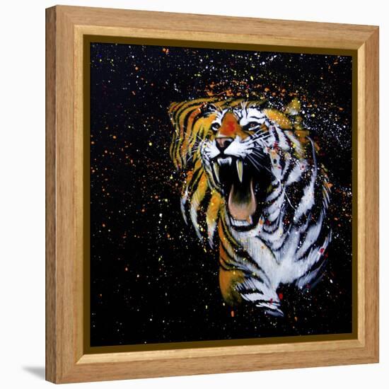 Roaring Tiger-null-Framed Stretched Canvas