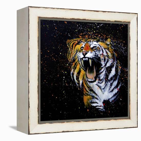 Roaring Tiger-null-Framed Stretched Canvas