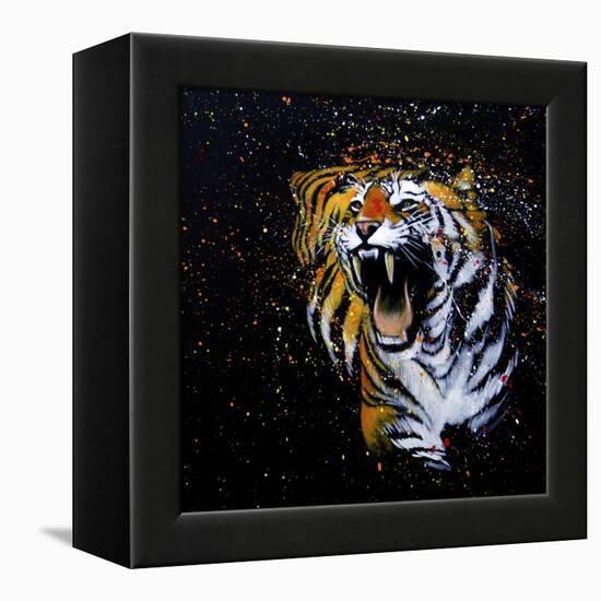 Roaring Tiger-null-Framed Stretched Canvas
